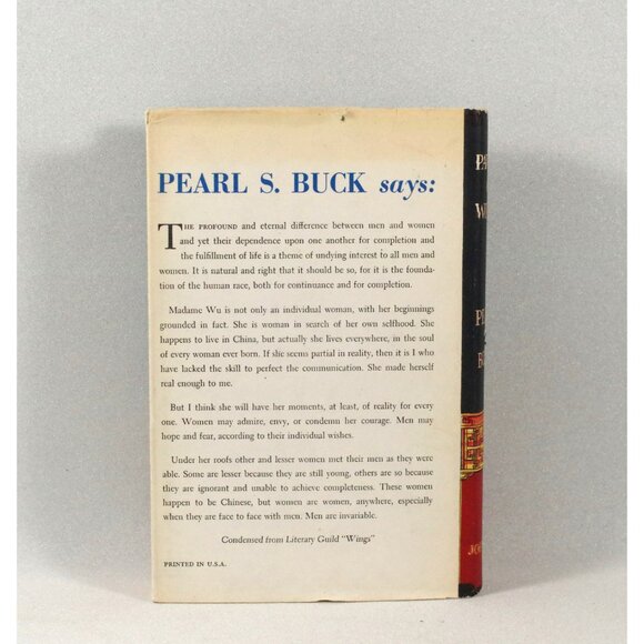 Pavilion Of Women by Pearl S. Buck, Longmans Green and Co 1946 Canadian Edition - Picture 2 of 9
